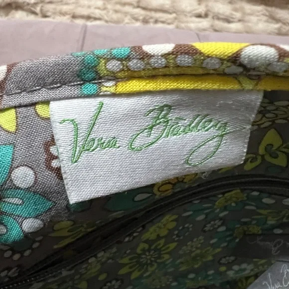 Vera Bradley Yellow and Green Paisley Shoulder Bag - Picture 5 of 8